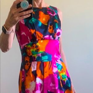 St John Colorful Sheath Dress